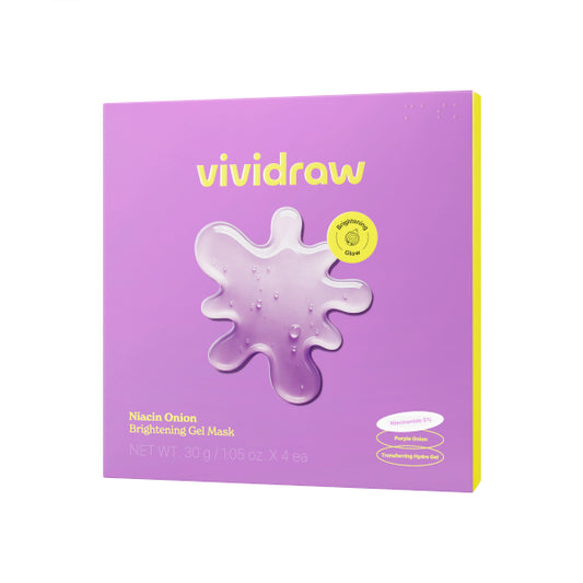 Wholesale vividraw - Niacin Onion Brightening Gel Mask - 4pcs | Carsha