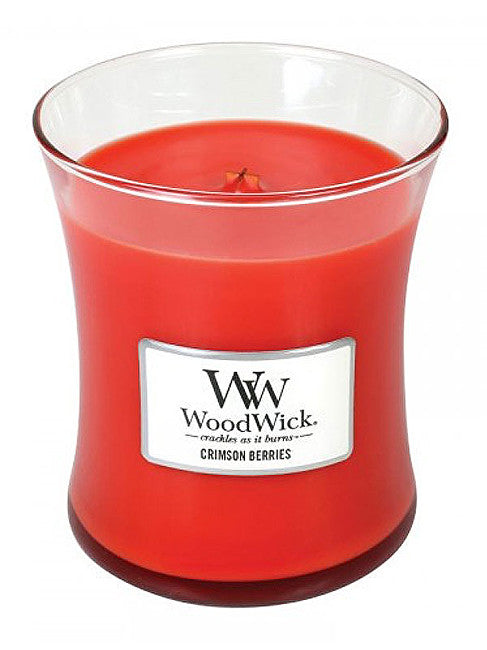 Woodwick Vaso candela profumata bacche cremisi 275 g