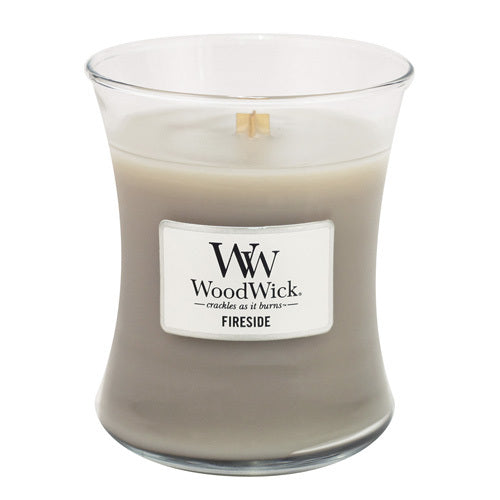 Woodwick Vaso candela profumato Fireside 275 g