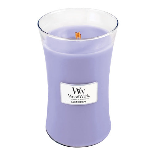 Woodwick Vaso candela profumata Lavanda Spa 609,5 g