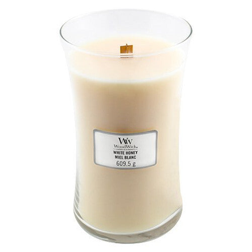 Woodwick Vaso candela profumata White Honey 609,5 g