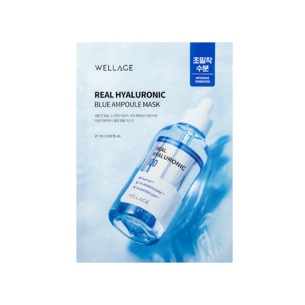 Wholesale Wellage - Real Hyaluronic Blue Ampoule Mask - 1pc | Carsha