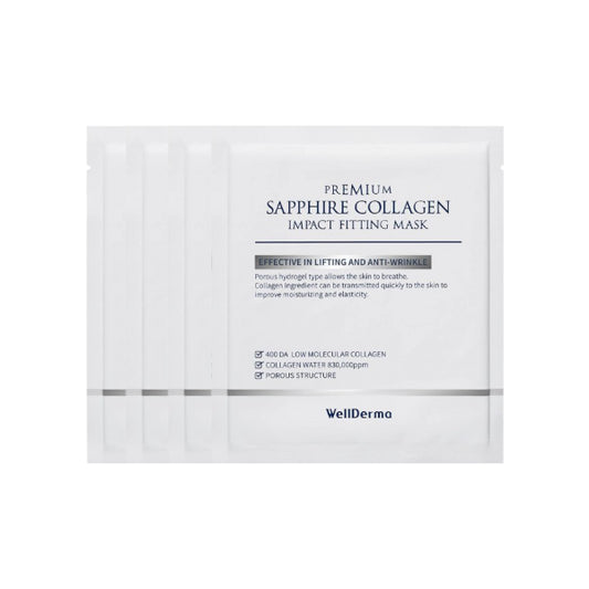 WELLDERMA - Collagen Impact Fitting Mask - 4pcs