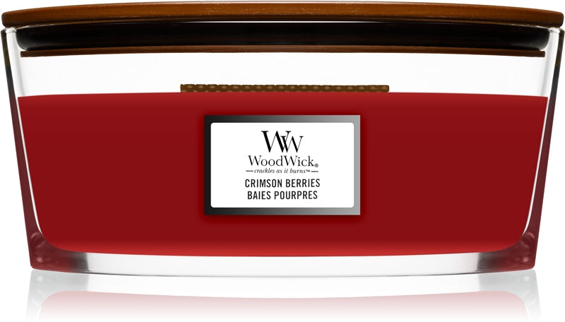 Woodwick Candela profumata barca Crimson Berries 453 g