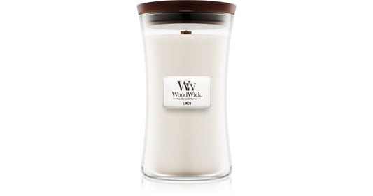 Woodwick Vaso candela profumato Lino 609,5 g
