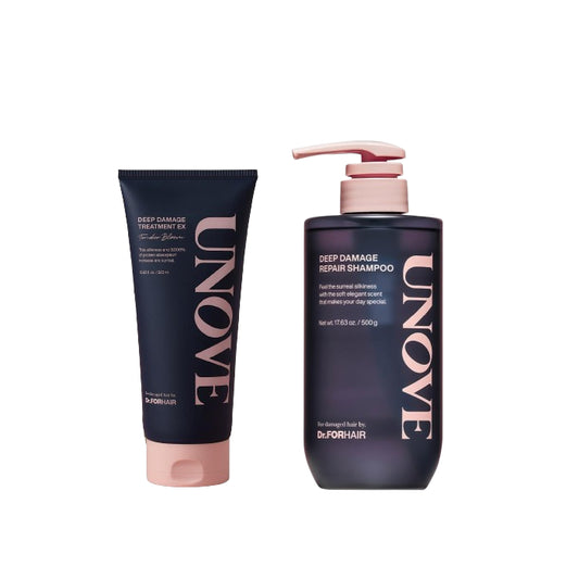 Wholesale Dr. FORHAIR - UNOVE - Deep Damage Treatment EX - Tender Bloom - 320ml + Deep Damage Repair Shampoo - 500g Set | Carsha