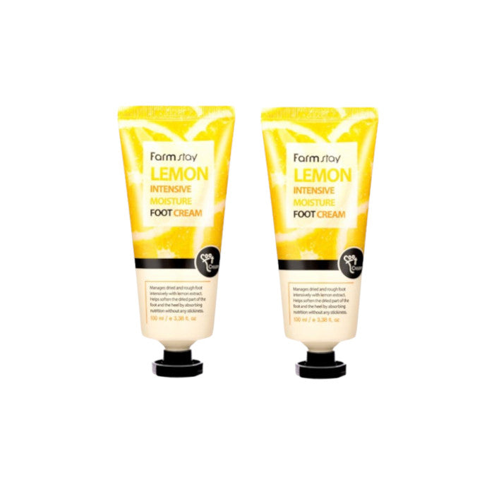 Wholesale Farm Stay - Lemon Intensive Moisture Foot Cream - 100ml 2ea Set | Carsha