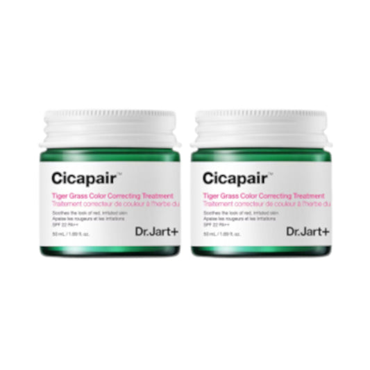 Wholesale Dr. Jart+ - Cicapair Tiger Grass Color Correcting Treatment SPF22 PA++ renewal version - 50ml - 2ea Set | Carsha