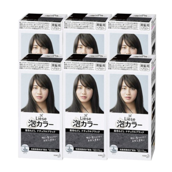 Wholesale Kao - Liese Creamy Bubble Color Japan Version - 1 box - Natural Black 6ea Set | Carsha