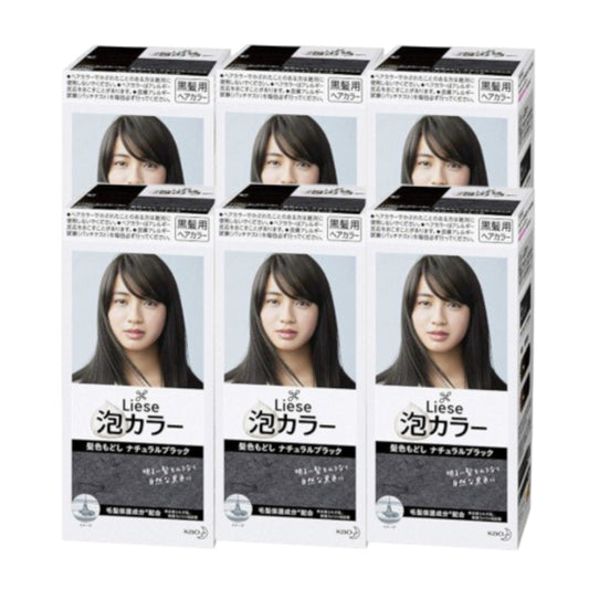 Wholesale Kao - Liese Creamy Bubble Color Japan Version - 1 box - Natural Black 6ea Set | Carsha
