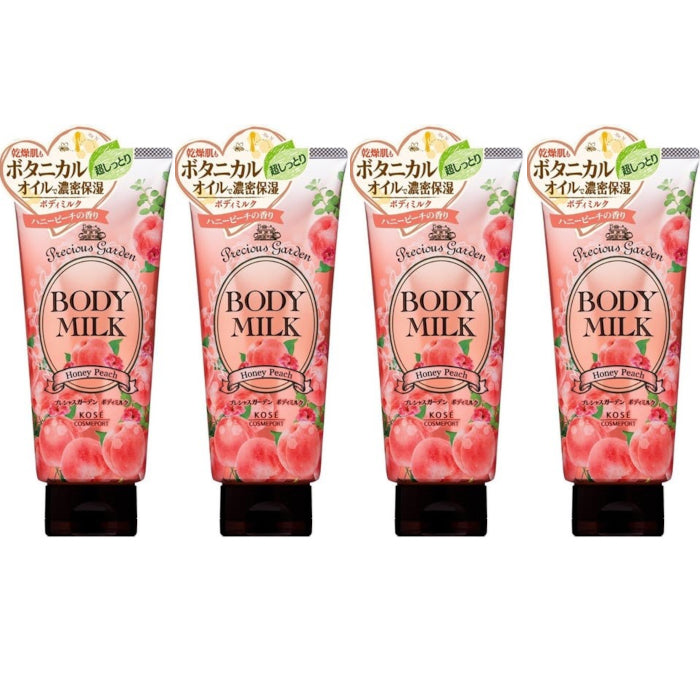 Wholesale Kose - Precious Garden Body Milk - Honey Peach - 200g 4ea Set | Carsha