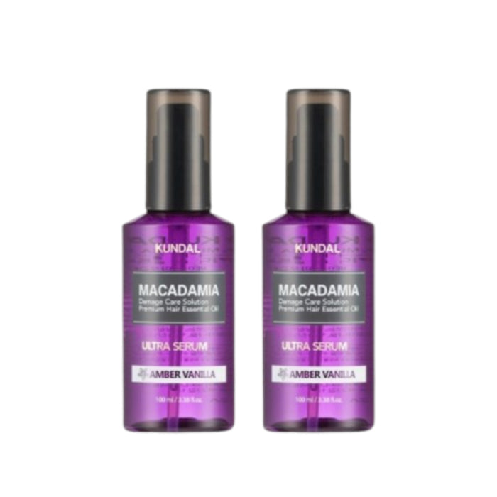 Wholesale KUNDAL - Macadamia Hair Serum - 100ml - DUO Set - Amber Vanilla | Carsha