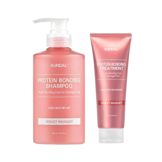 Wholesale KUNDAL - Protein Bonding Shampoo 500ml + Treatment 250ml Set - Violet Muguet | Carsha