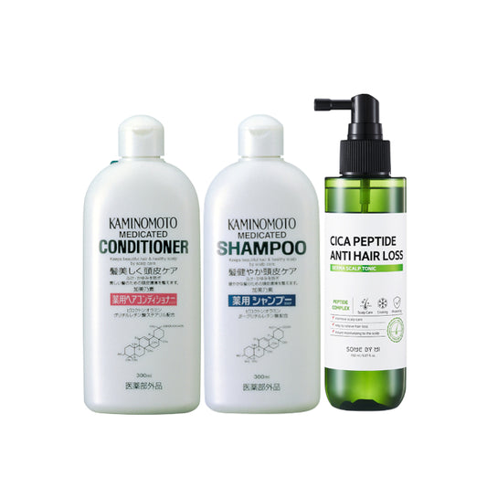 Wholesale KAMINOMOTO X SOME BY MI Hair Care Shampoo & Conitioner & Toinc Set | Carsha