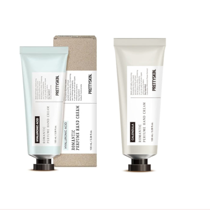 Wholesale PRETTYSKIN - Romantic Perfume Hand Cream - Hyaluronic Acid - 100ml 1ea + Calendula - 100ml 1ea Set | Carsha