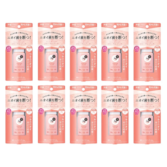 Shiseido - Ag Deo 24 Deodorant Roll-on DX - 40g - Floral Bouquet (10ea) Set