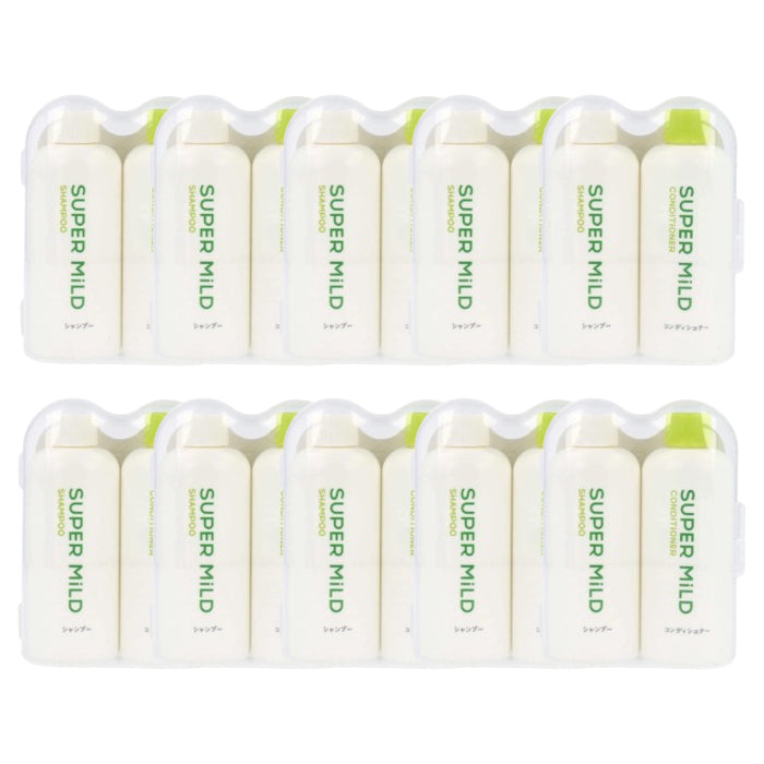Wholesale Shiseido - Super Mild Shampoo & Conditioner Mini Size Set - 50ml X 2 10ea Set | Carsha