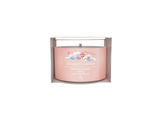 Yankee Candle Candela votiva in vetro Acquerello Skies 37 g