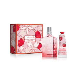 Wholesale Loccitane Cherry Blossom Strawberry Eau De Toilette Set | Carsha