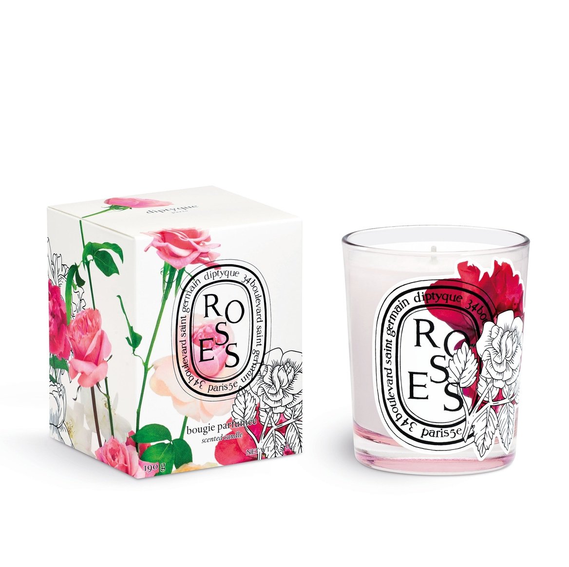 Diptyque Roses Candle 190g (Valentine's Day Edition) | 2024 Valentine's Day Beauty Gift