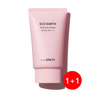 批發迪賽[The Saem] 1+1 eco Earth Power 粉紅防曬乳 | Carsha