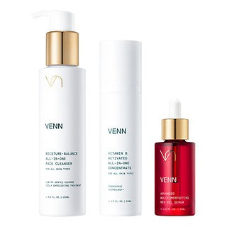 Wholesale Venn Moisture Balance All-in-one Face Cleanser + Vitamin B Activated All-in-one Concentrate + Advanced Multi-perfecting Red Oil Serum Set | Carsha