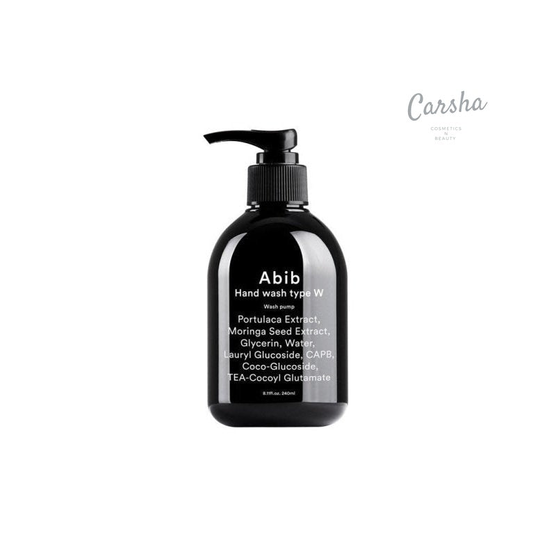 ABIB Hand Wash Wash Pump 240ml   Type W   Body Care | Carsha