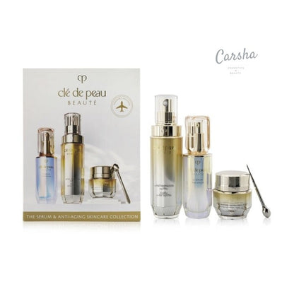 Cle De Peau & Anti-aging Skincare Collection: The 50ml+ Firming Serum 40ml+ Eye Contour Cream Supreme 15ml - 3pcs | Carsha