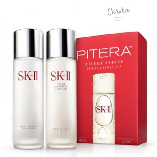 SK-II 臉部護理精華液和清透乳液 Pitera 豪華護膚套裝 230+230ml | Carsha