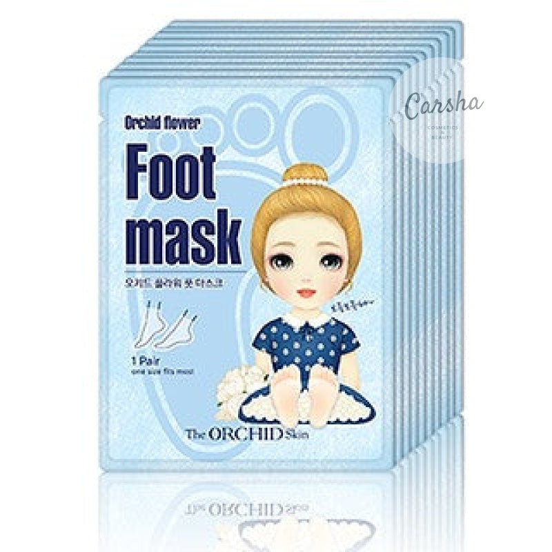 The Orchid Skin Orchid Flower Foot Mask 10Pcs | Carsha
