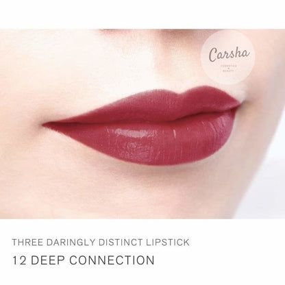 Three Daringly Distinct Lipstick # 12 Deep Connection - 4g-0.14oz | Carsha
