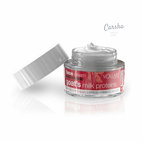 Vollare Tara Tree & Red Algae Anti-Wrinkle Goat's Milk Face Cream 50ml | Carsha